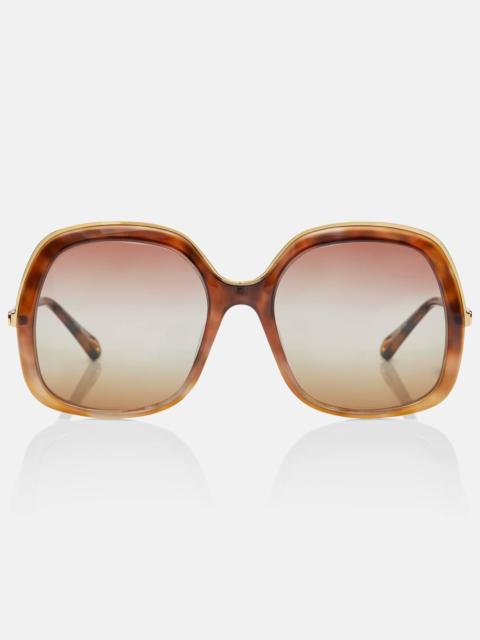 Chloé Aly oversized square sunglasses