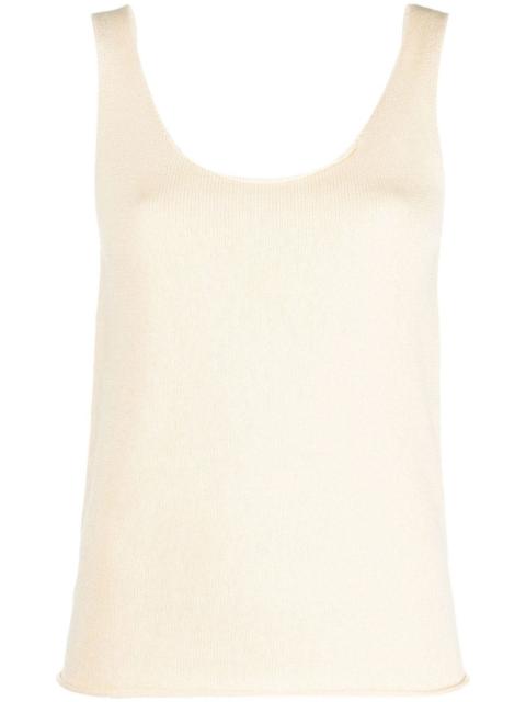 Aspesi scoop neck knitted vest top