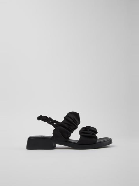 CAMPERLAB Black Textile Sandals for Women.