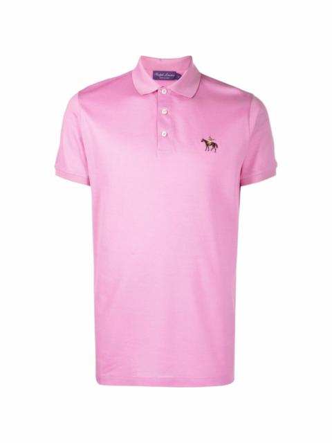 Standing Horse embroidered polo shirt