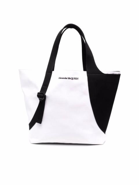 Alexander McQueen colour-block tote bag
