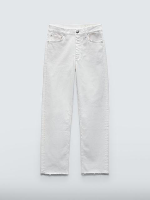 Harlow Ankle Straight - Optic White
Mid-Rise Vintage Stretch Jean