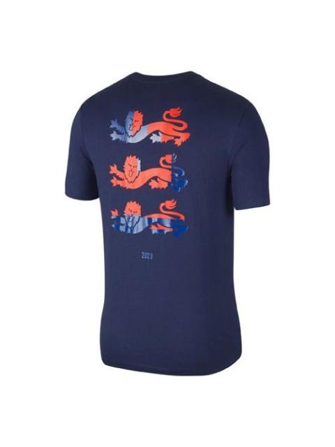 Nike Nike Soccer/Football Sports Training Round Neck Short Sleeve England Navy Blue Dark blue CD1256-410
