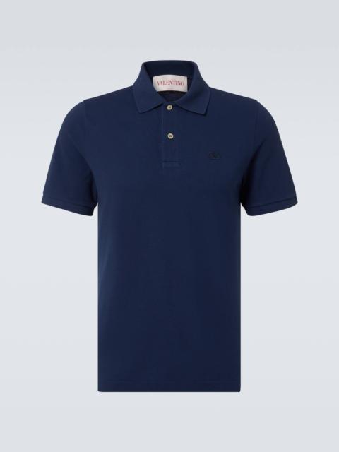Valentino VLogo Signature cotton piqué polo shirt