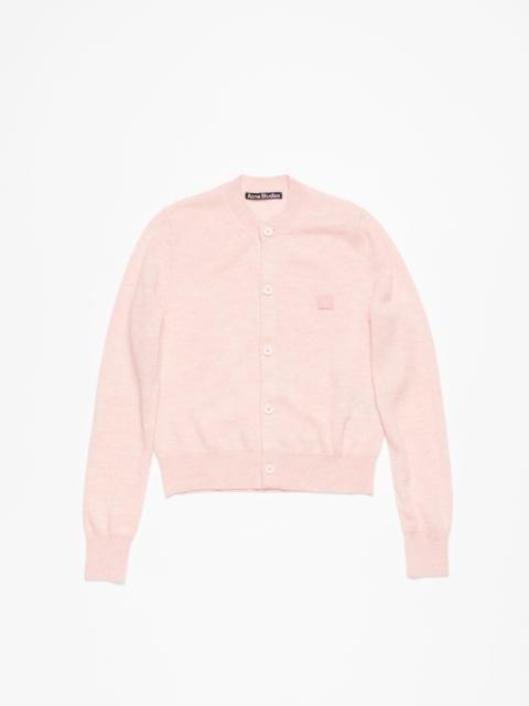Acne Studios Crew neck cardigan - Faded pink melange