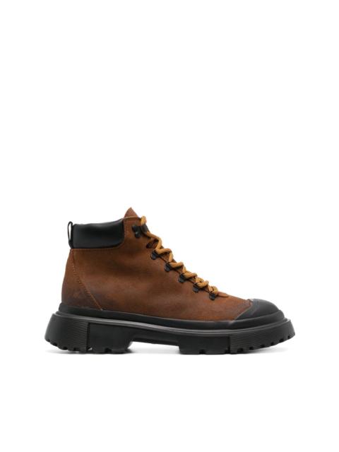 HOGAN H619 lace-up leather boots