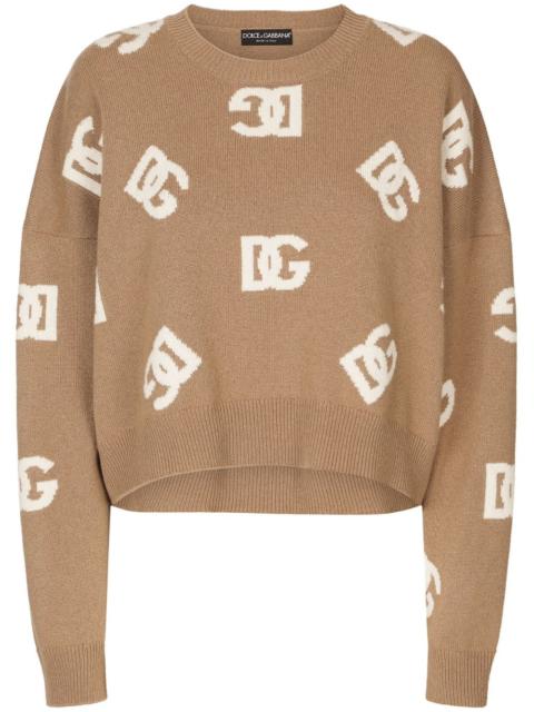 Dolce & Gabbana DG monogram virgin wool jumper