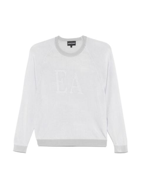 EMPORIO ARMANI Logo striped sweater