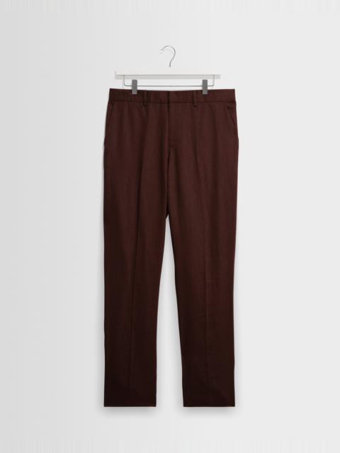 Wax London Alp - Merlot Linen Trousers