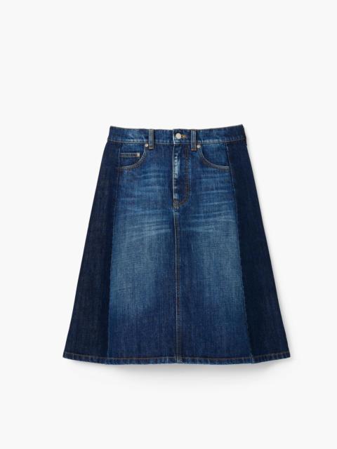 Marc Jacobs TWO TONE SHADOW DENIM SKIRT