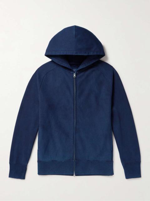 Blue Blue Japan Indigo-Dyed Cotton-Jersey Hoodie