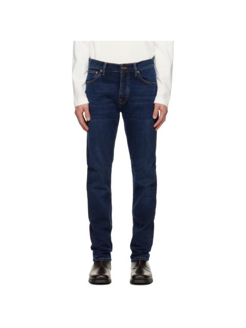 Nudie Jeans Navy Grim Tim Jeans