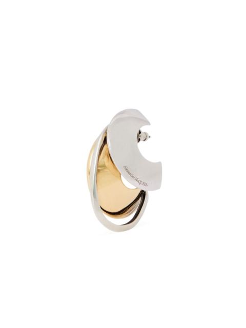 Alexander McQueen Accumulation faceted single earring