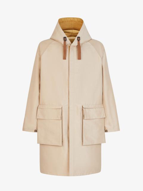 FENDI Beige cotton overcoat