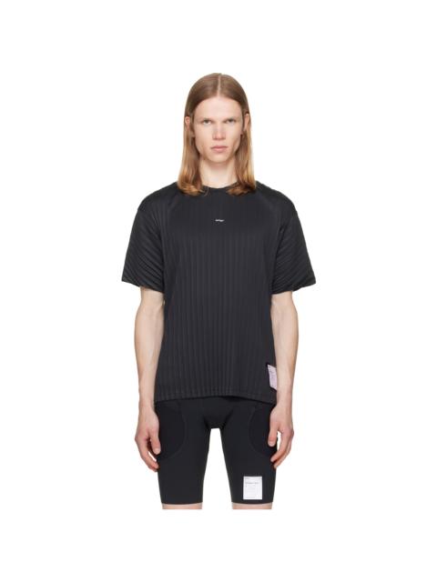 SATISFY Black AuraLite Pleated T‑shirt