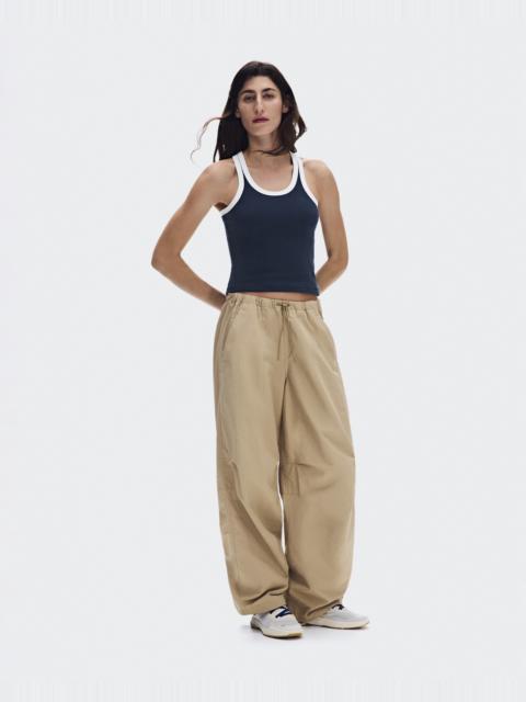 On Parachute Pants