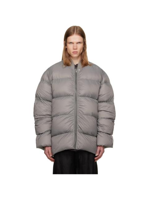 Rick Owens Taupe Tower Classic Flight Down Jacket