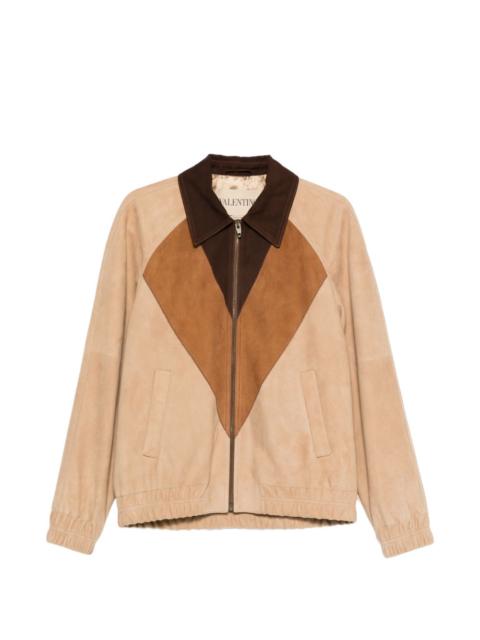 Valentino diamond panel collar jacket