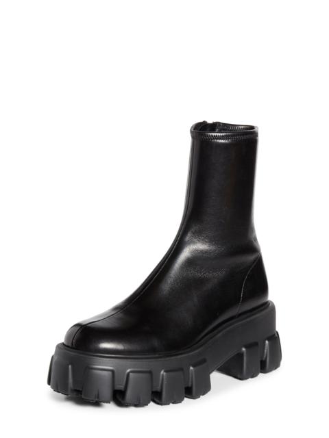 Prada Prada Monolith Lug Sole Bootie in Nero at Nordstrom