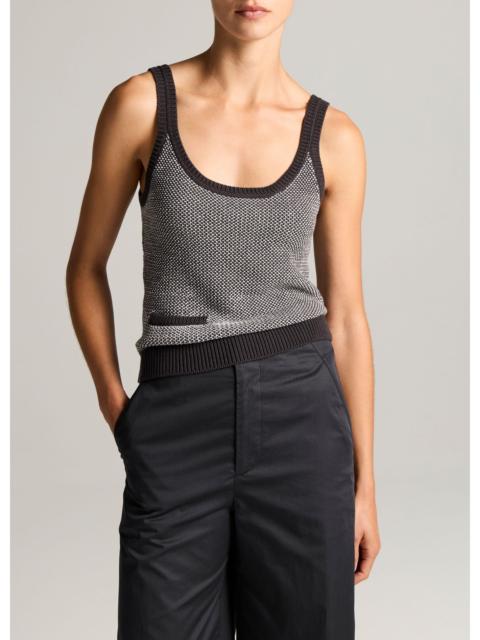 Vince Birdseye Cotton Pocket Tank