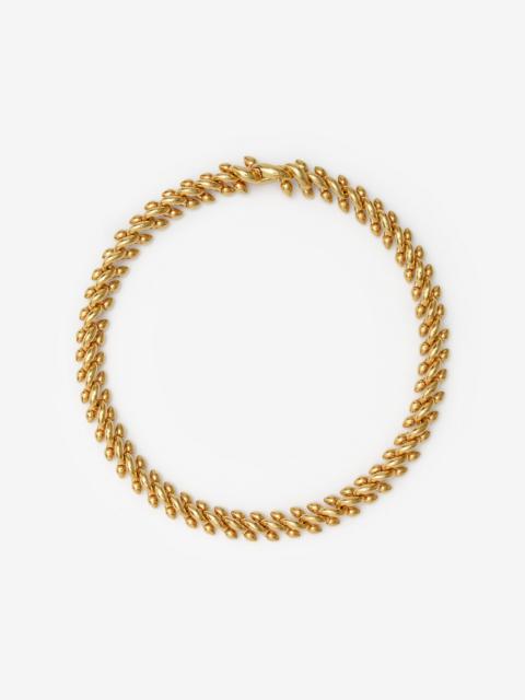 Gold-plated Spear Chain Necklace