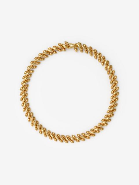 Burberry Gold-plated Spear Chain Necklace