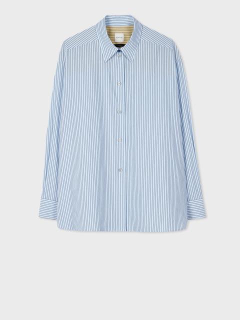 Paul Smith Blue Stripe Cotton Shirt