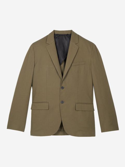 The Kooples KHAKI COTTON LINEN SUIT JACKET