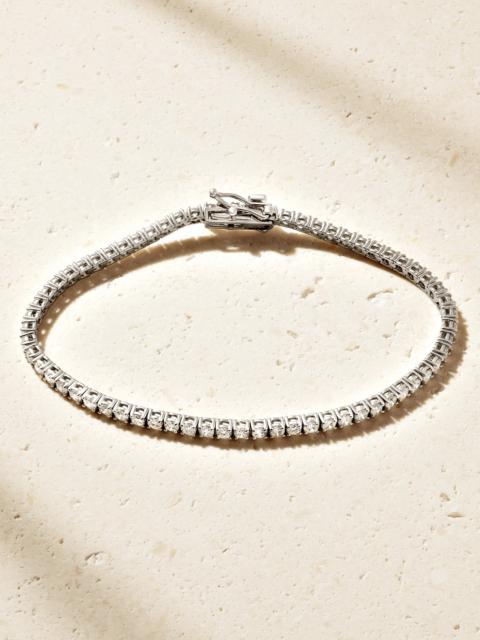 SYDNEY EVAN 14-karat White Gold Diamond Tennis Bracelet