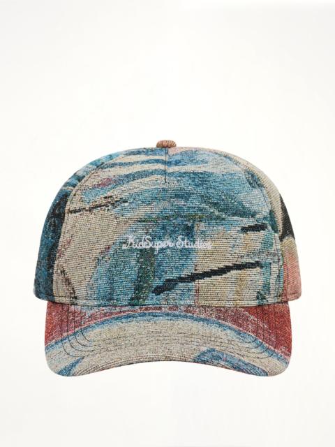 KidSuper Jacquard Art Script Logo Hat in Multicolour