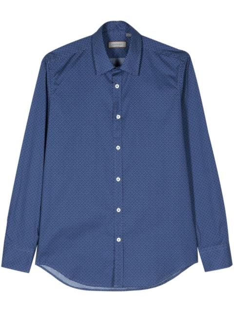 Canali micro-dot print shirt