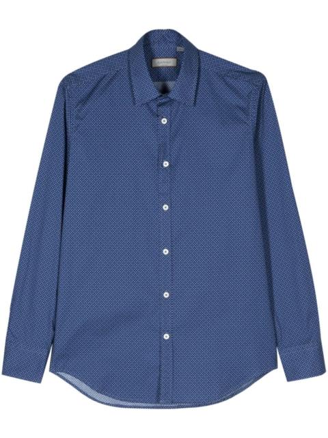 micro-dot print shirt