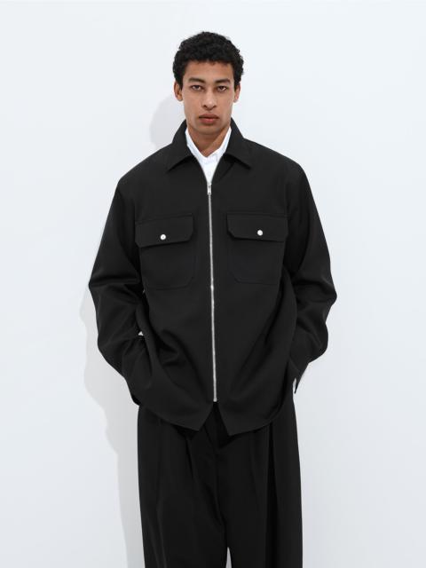 Bottega Veneta Wool Grain De Poudre Overshirt