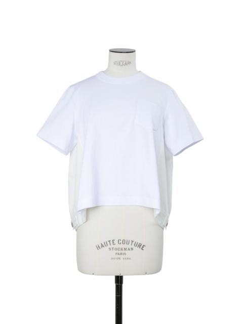 sacai Denim x Cotton Jersey T-Shirt