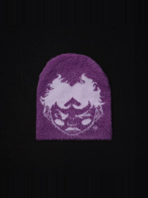 Other brands Other - Rare Y2K Graphic Character Purple Fuzzy Mohair Beanie
