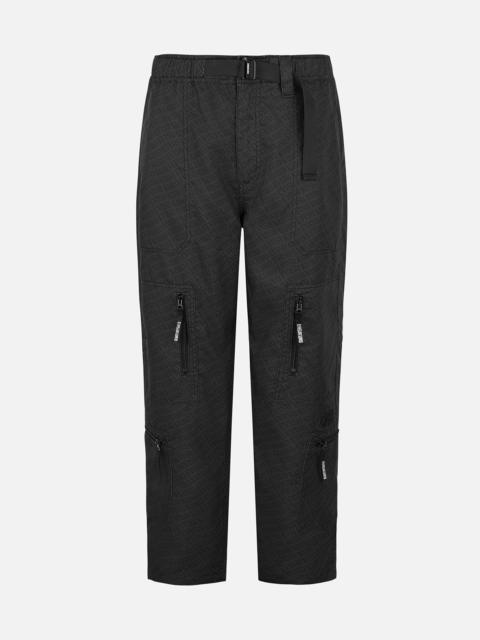 EVISU Allover Logo Print Loose Fit Cargo Pants