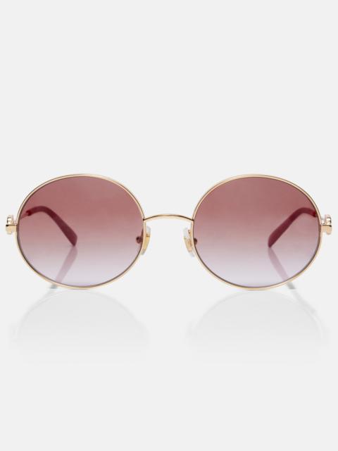 Valentino VLogo round sunglasses