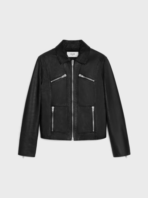 CELINE straight blouson jacket in soft lambskin