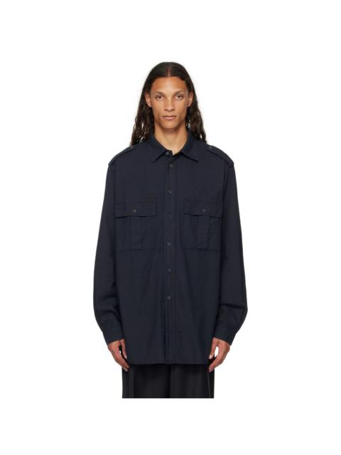 BARENA Navy Gene Vaj Shirt