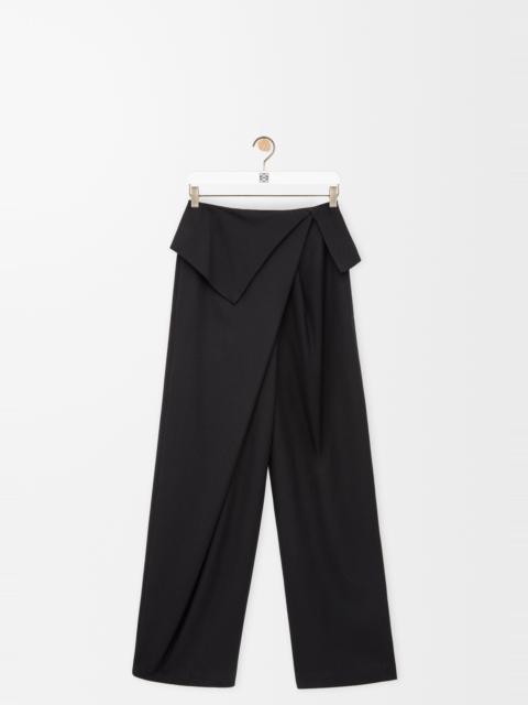 Loewe Draped trousers in wool