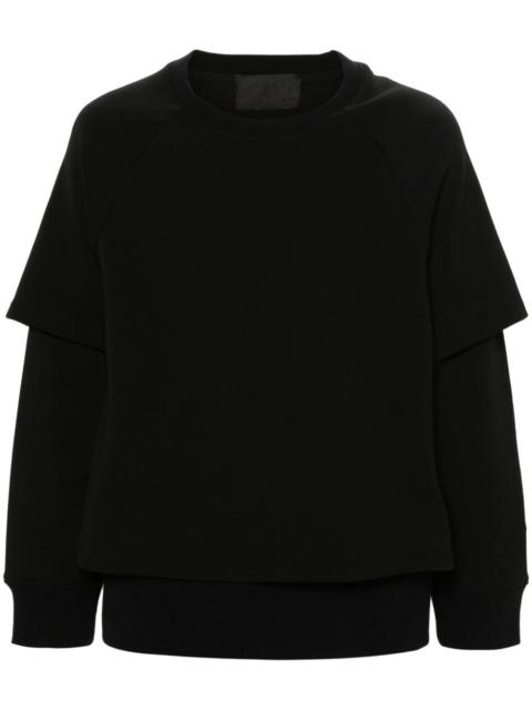 Neil Barrett layered jersey sweatshirt