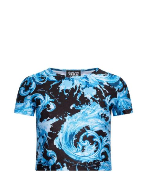 VERSACE JEANS COUTURE baroque-print T-shirt