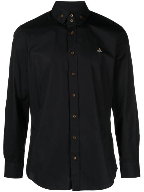 Vivienne Westwood Vivienne Westwood Orb-embroidered Poplin Shirt