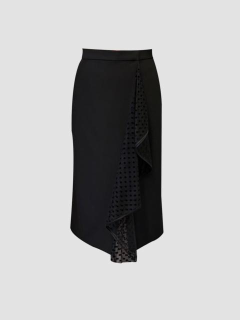 Erdem GRAIN DE POUDRE MIDI PENCIL SKIRT