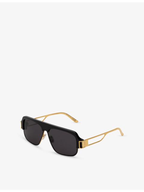 RETROSUPERFUTURE RETROSUPERFUTURE X Marni Burullus Oversized Metal Sunglasses