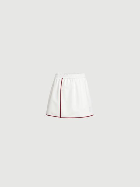 Brunello Cucinelli Nylon mini skirt with logo
