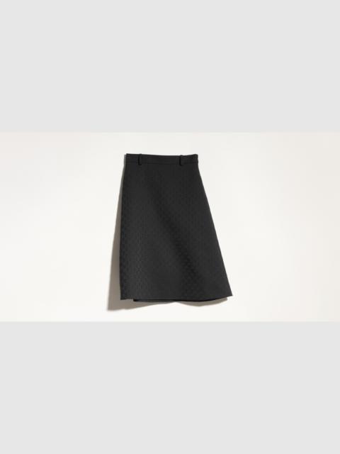 GUCCI GG cotton blend midi skirt