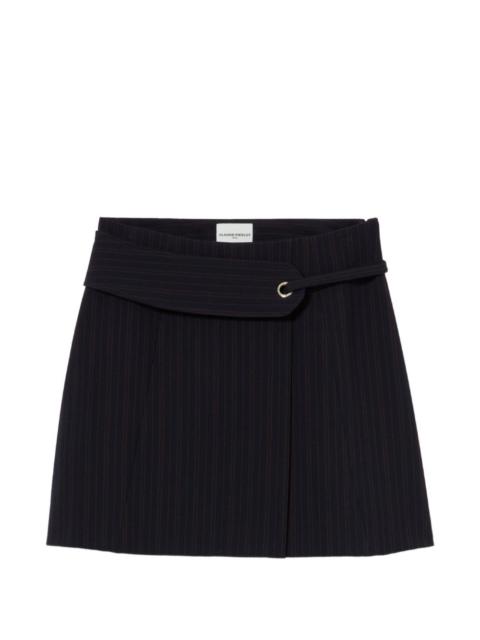 Claudie Pierlot belted striped skirt