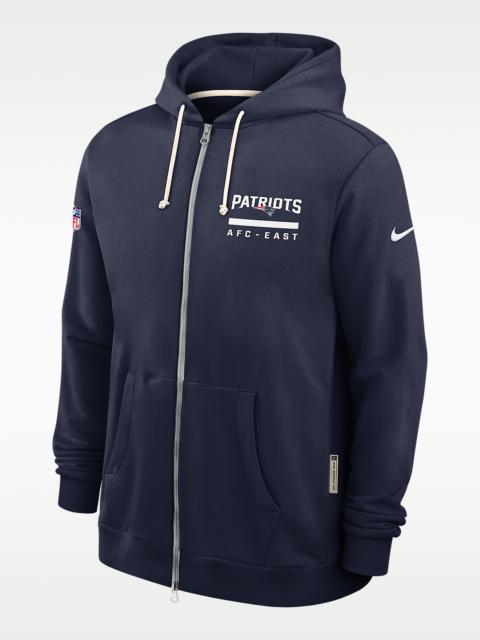 Nike New England Patriots Utility Player Sideline Men's Nike Dri-FIT NFL Full-Zip Hoodie