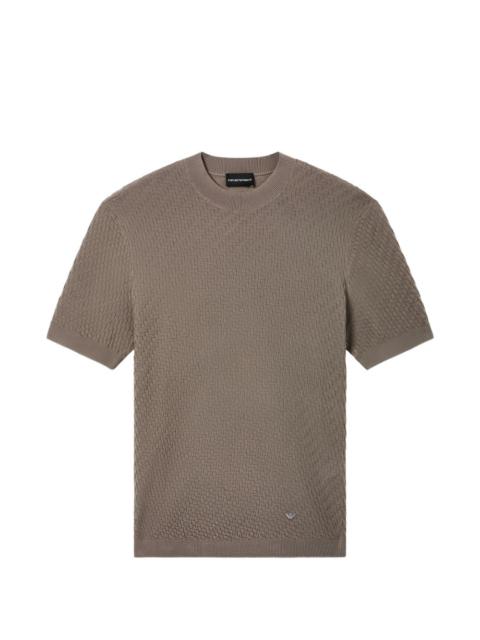 EMPORIO ARMANI logo-appliqué T-shirt
